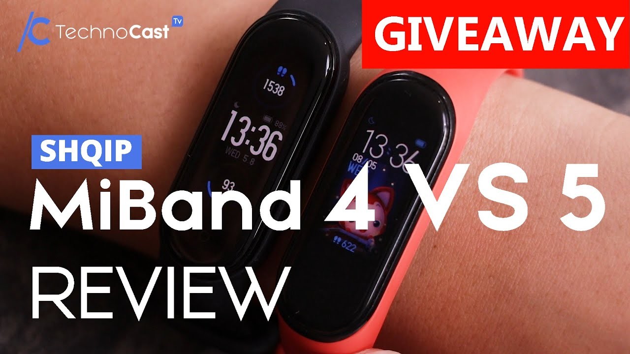 Mi Band 5 vs Mi band 4 + Giveaway