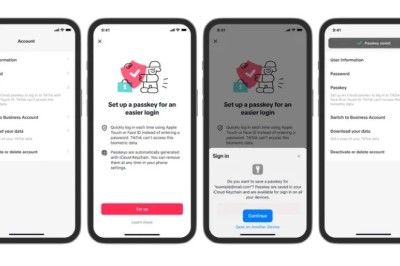 TikTok tani suporton çelësat e kalimit në iPhone
