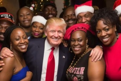 Donald Trump krah votuesve me ngjyrë?! Mbështetësit e tij krijojnë dhe ndajnë imazhe të rreme nga AI